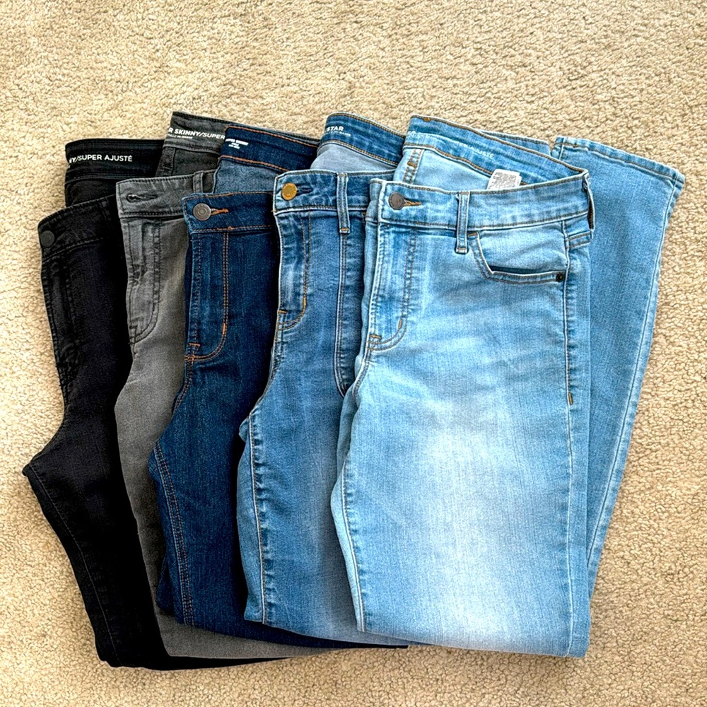 Bundle of 5 Pairs Old Navy Skinny Jeans